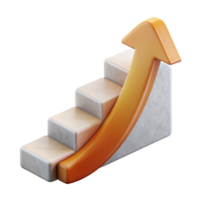 dramatic vintage Learning Curve Diagram Cutout with Gradual Ascent professional png