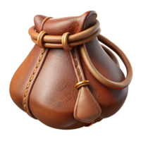 extraordinary abstract Leather Pouch Drawstring Closure Transparent Background high resolution png