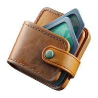 impressive abstract Leather Wallet Floating Open Cutout original png