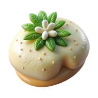 impressive classic Lecithin Foam with Herbs Garnish Transparent Background professional png