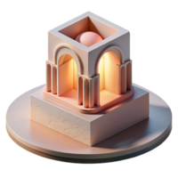 stunning modern Levitation Architecture Cutout with Soft Lighting high resolution png