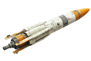 Detailed model rocket launch png