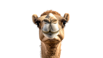 Camel with distinctive features posing brightly png