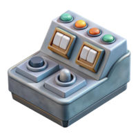 extraordinary rustic Living Machine Control Panel Isometric View Isolated authentic png