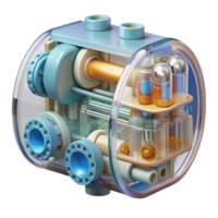 magnificent abstract Living Machine Internal Structure Diagram Transparent Background high resolution png