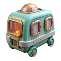 extraordinary rustic Living Machine Prototype 3d Model Transparent Background high quality png