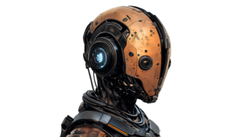 Metallic textures in a robot design png