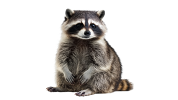 Raccoon standing with a curious expression png