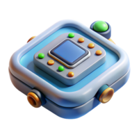 dramatic classic Living Technology Device Top View Isolated png