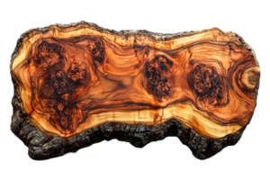 Beautiful wood slab showcasing natural patterns png