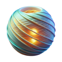 dramatic artistic Luminescent Textile Thread Transparent Background high resolution png