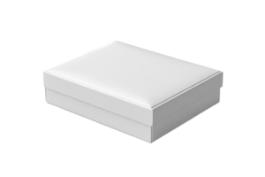 Elegant white box for gift wrapping and storage png