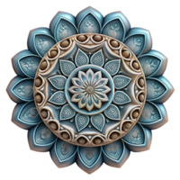 vibrant artistic Mandala Design Isolated with Intricate Patterns exclusive png