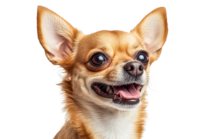 Happy Chihuahua with a big smile on a transparent background png
