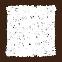Square Dark Brown Rustic Rough Torn Paper Frame Background Vintage Retro Style with Blank Space vector
