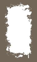 Vertical Abstract Grey Rustic Rough Frame Background Vintage Retro Style with White Blank Space vector