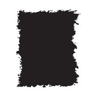 Square Black Rustic Rough Torn Paper Frame Background Vintage Retro Style with Blank Space vector