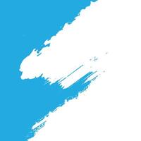Abstract Blue Paint Brush Stroke on White Square Background vector