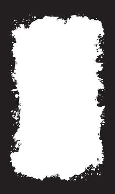 Vertical Abstract Black Rustic Rough Frame Background Vintage Retro Style with Clean White Copy Space