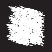 Square Black Slanted Brush Stroke Texture Rough Frame Background with White Copy Space vector