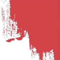 Abstract Red Paint Brush Stroke on White Square Background vector