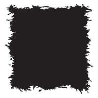 Minimalist Square Black Rustic Rough Torn Paper Frame Background Vintage Retro Style with Copy Space vector