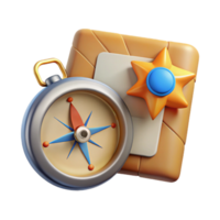 impressive minimalist Map and Compass Navigation Tools Cutout png