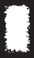 Simple Vertical Abstract Black Rustic Rough Frame Background Vintage Retro Style with White Copy Space vector