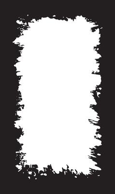 Simple Vertical Abstract Black Rustic Rough Frame Background Vintage Retro Style with White Copy Space