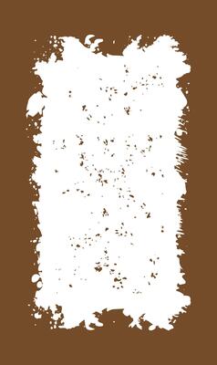 Vertical Abstract Brown Rustic Rough Frame Background Vintage Retro Style with White Empty Space