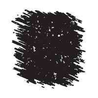 Square Black Slanted Brush Stroke Texture Rough Frame Background with Copy Space vector