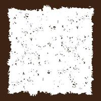 Square Dark Brown Rough Torn Paper Frame Background Vintage Retro Style with Empty Space vector