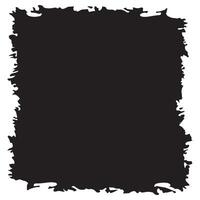 Simple Square Black Rustic Rough Torn Paper Frame Background Vintage Retro Style with Copy Space vector