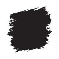 Square Black Slanted Brush Stroke Rough Frame Background with Blank Space vector