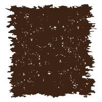 Square Dark Brown Rustic Torn Paper Frame Background Vintage Retro Style with Empty Space vector