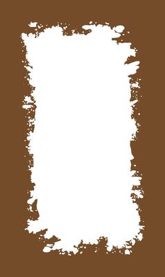 Vertical Abstract Brown Rustic Rough Frame Background Vintage Retro Style with White Blank Space