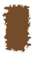 Vertical Abstract Brown Rustic Rough Frame Background Vintage Retro Style with Empty Space vector