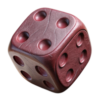 serene classic Maroon 3d Printed Dice Isolated authentic png