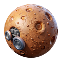 stunning creative Mars Surface with Rover Cutout authentic png