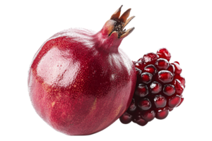 Pomegranate with seeds on a transparent background png