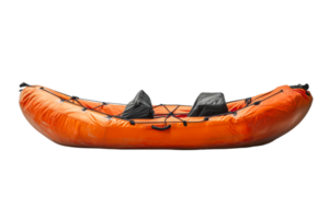 Orange Inflatable Kayak Ready for Water Adventures png