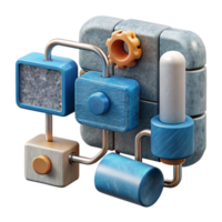serene contemporary Medical Device Manufacturing Process Diagram Isolated high resolution png