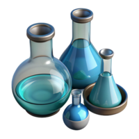 serene rustic Medical Laboratory Glassware Set Top View Cutout png