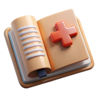 stunning classic Medical Record Book Open Transparent Background detailed png