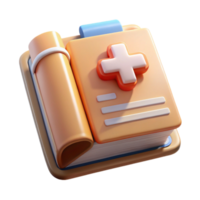 dramatic creative Medical Record Book Open Transparent Background exclusive png