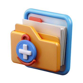 impressive rustic Medical Record Folder Open Transparent Background high resolution png