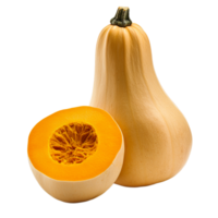 Butternut squash on transparent background for culinary use png