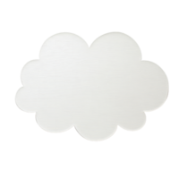 Cloud shape with a transparent background for design use png