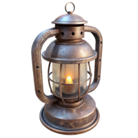 elegant rustic Metal Lantern Vintage Style Isolated on Transparent Background authentic png