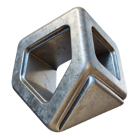 impressive creative Metallic 3d Printed Prototype Side View Cutout high resolution png